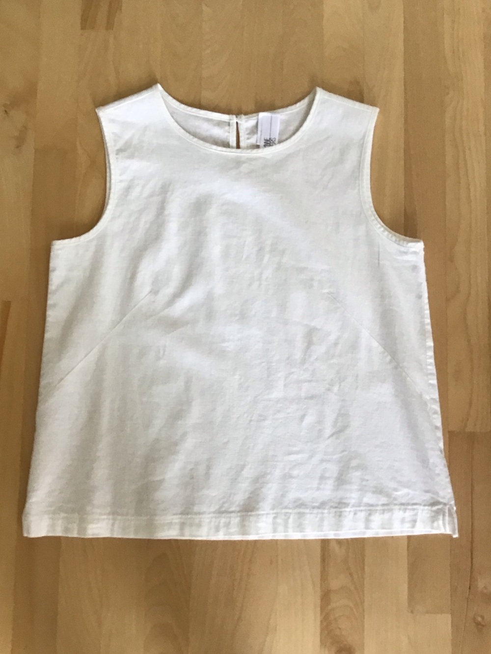 Linen Blend Cream Sleeveless